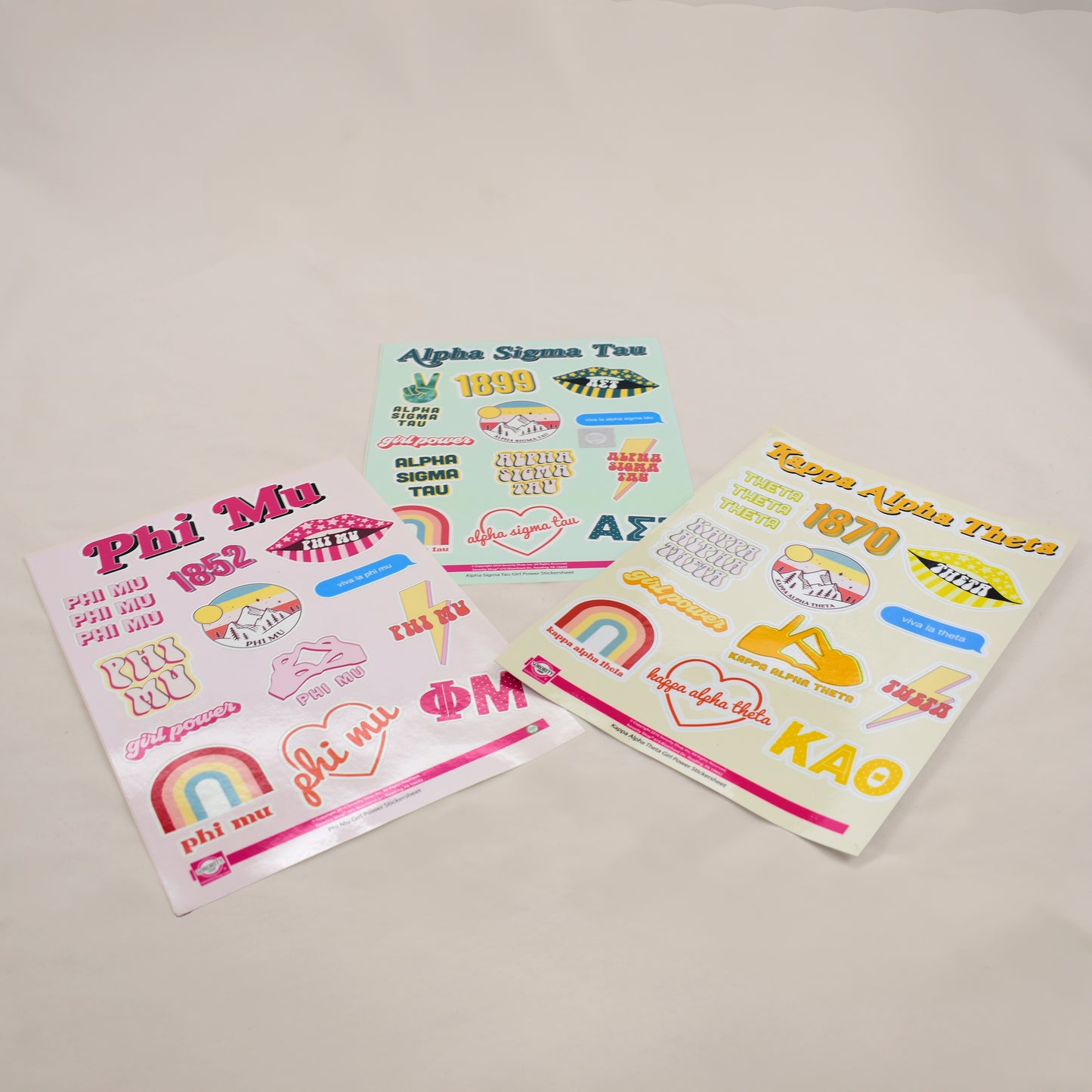Alpha Sigma Tau Girl Power Sticker Sheet