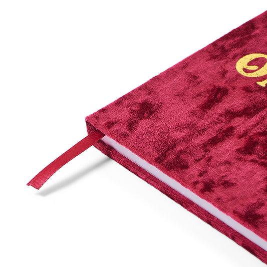 Alpha Chi Omega Velvet Notebook with Gold Foil Imprint