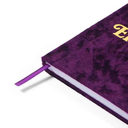 Delta Phi Epsilon Velvet Notebook with Gold Foil Imprint