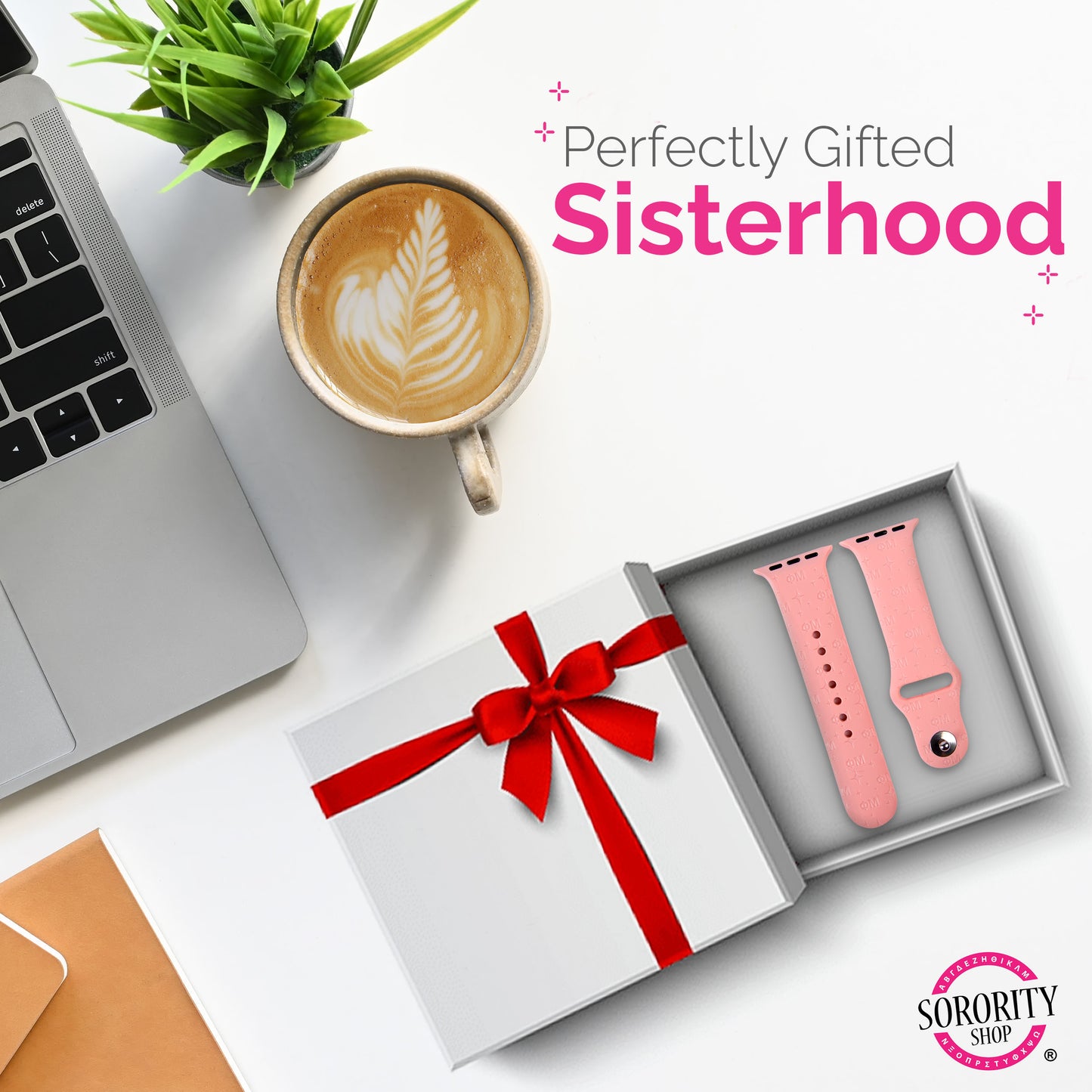 Kappa Kappa Gamma Smart Watch Band, Compatible with Apple Watch