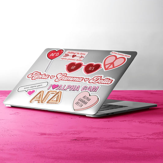 Alpha Gamma Delta- Sticker Sheet- Love Theme