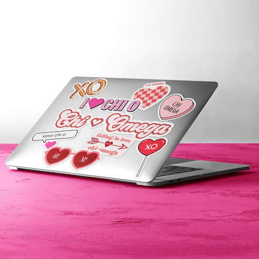 Chi Omega- Sticker Sheet- Love Theme
