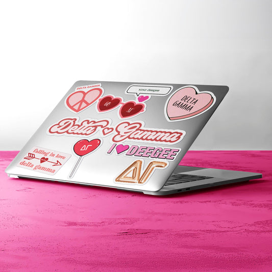 Delta Gamma- Sticker Sheet- Love Theme