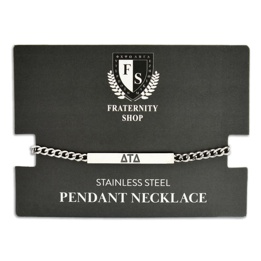 Delta Tau Delta Fraternity Necklace- Greek Letters Pendant