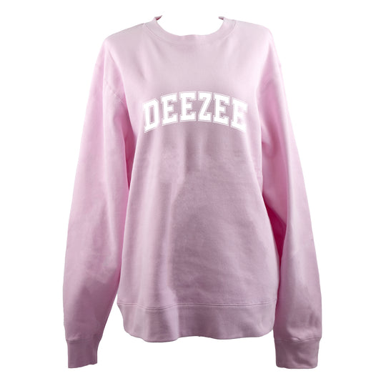 Delta Zeta Sweatshirt- Crewneck Varsity Letters Design