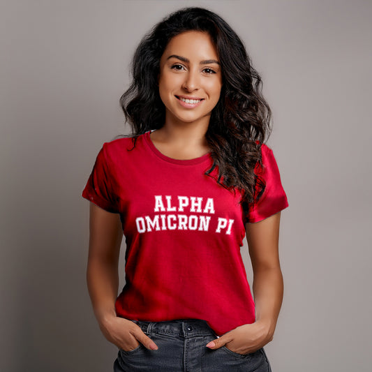 Alpha Chi Omega Sorority T-Shirt- Varsity Design