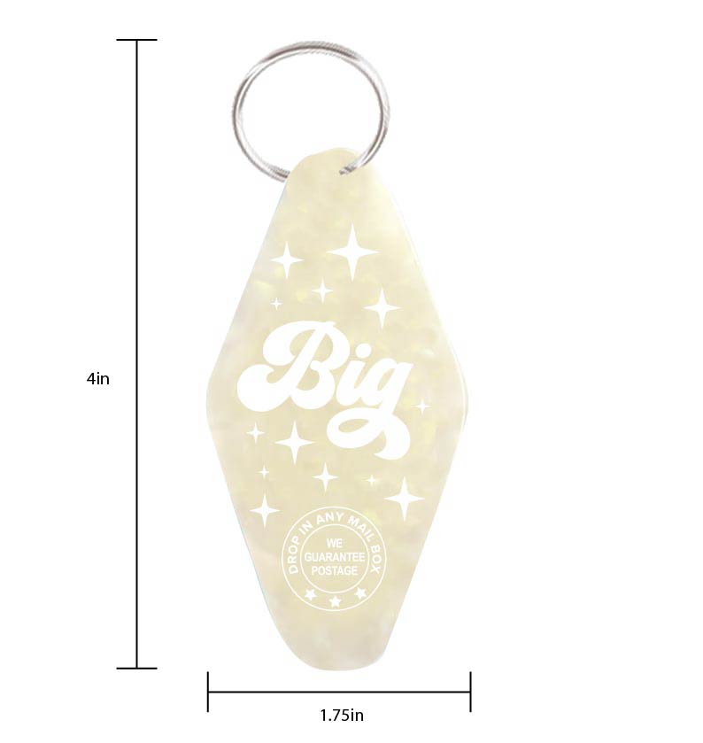 Little - Vintage Motel Keychain - Yellow