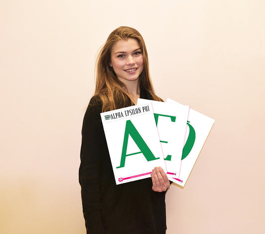 Alpha Epsilon Phi Jumbo Letter Decals