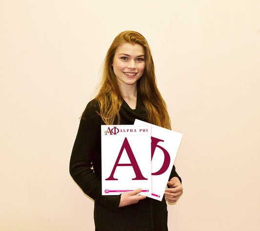 Alpha Phi <br> Jumbo Letter Decals