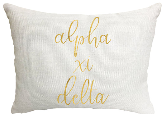 Alpha Xi Delta Throw Pillow