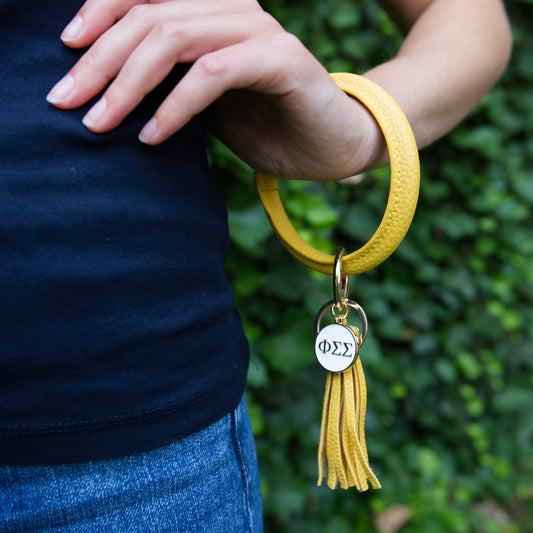 SIGMA GAMMA RHO BANGLE SORORITY KEYCHAIN