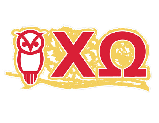 Chi Omega <br>11.75 x 4.5 Laptop Skin/Wall Decal
