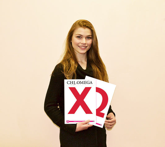 Chi Omega <br> Jumbo Letter Decals