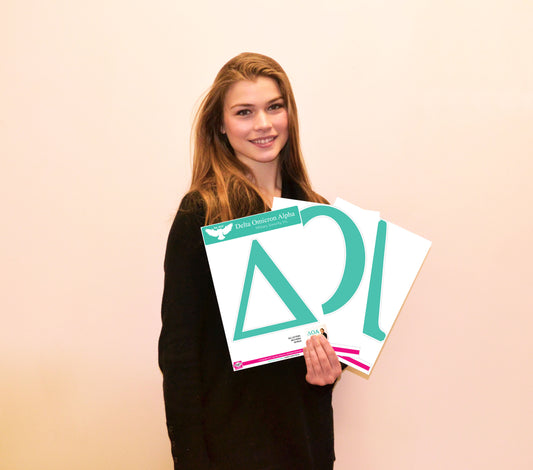 Delta Omicron Alpha <br> Jumbo Letter Decals