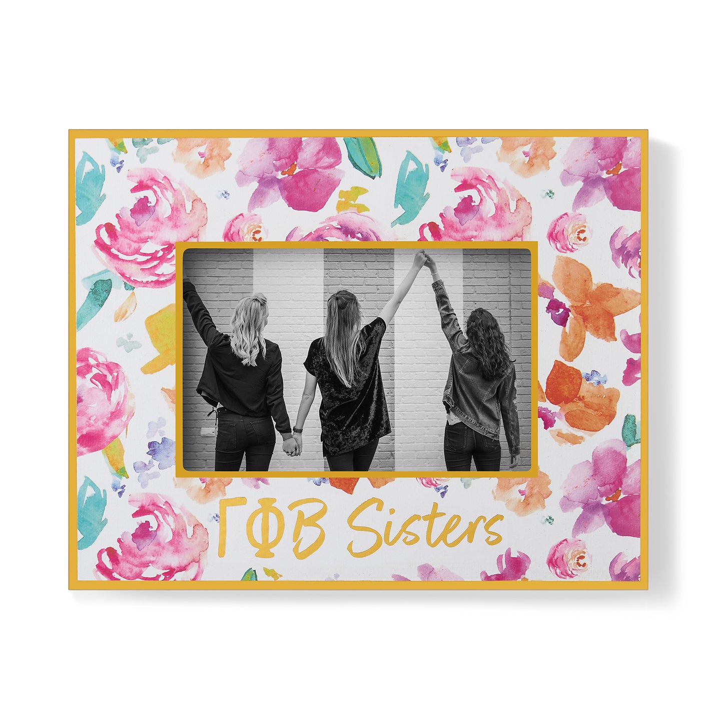 Gamma Phi Beta Picture Frame – Wooden Picture Frame for 4" X 6" Pictures