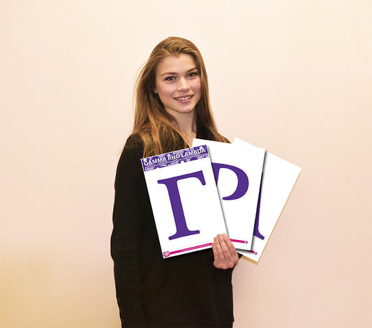 Gamma Rho Lambda - Stickers - Jumbo Letter Decals