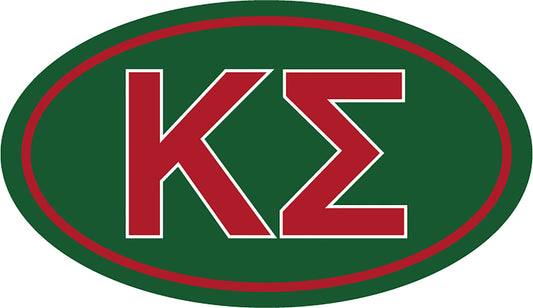 Kappa Sigma Oval Fraternity Car Magnet Set of 2