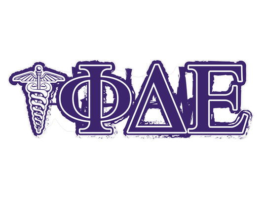 Phi Delta Epsilon <br>11.75 x 4 Laptop Skin/Wall Decal