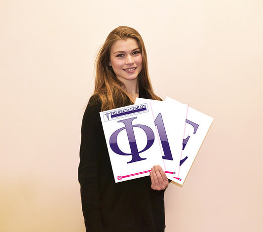 Phi Delta Epsilon <br> Jumbo Letter Decals