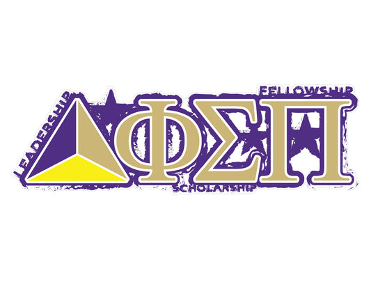 Phi Sigma Pi <br>11.75 x 3.75 Laptop Skin/Wall Decal