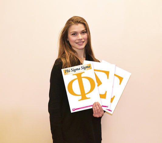 Phi Sigma Sigma <br> Jumbo Letter Decals
