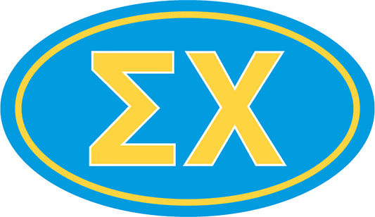 Sigma Chi Oval Fraternity Car Magnet Set of 2