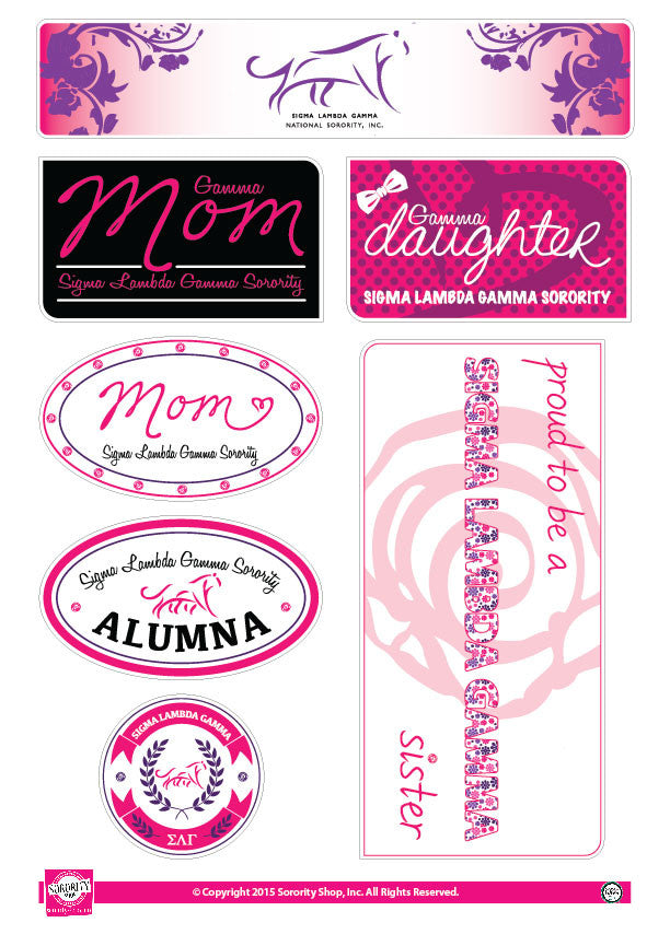 Sigma Lambda Gamma <br> Family Stickers