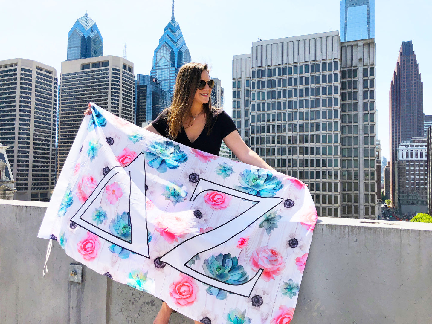 Alpha Sigma Tau Succulent Flag