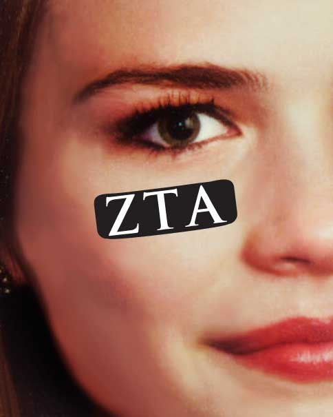 Zeta Tau Alpha Eye Black Decals