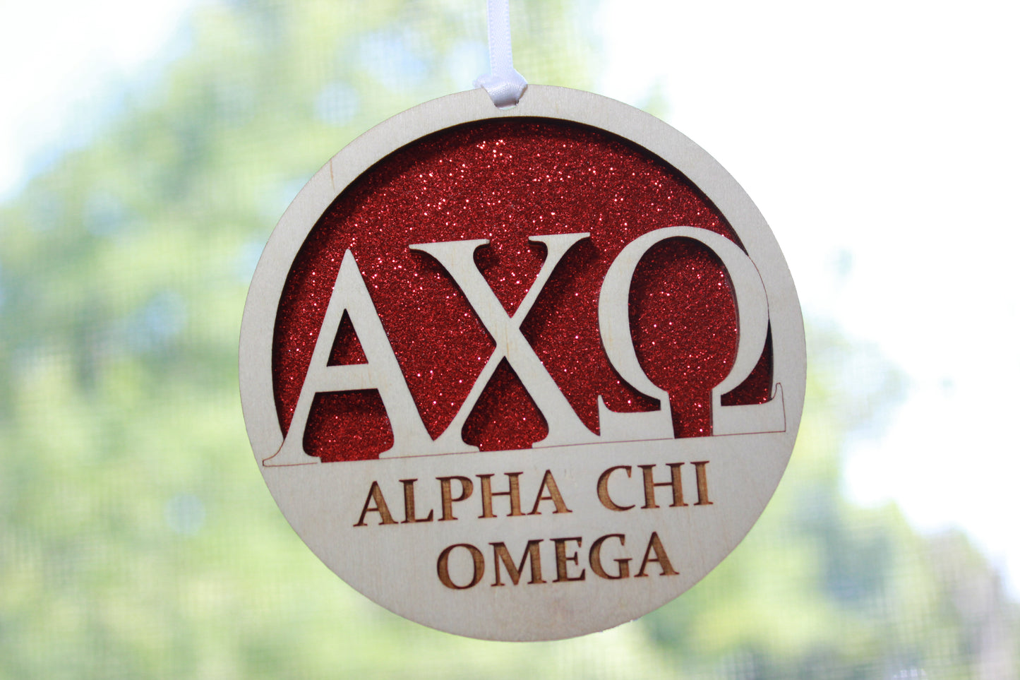Alpha Chi Omega Greek Letter Ornament