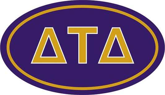 Delta Tau Delta Oval Fraternity Car Magnet Set of 2