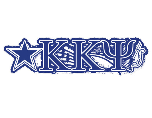 Kappa Kappa Psi <br>11.75 x 3.5 Laptop Skin/Wall Decal