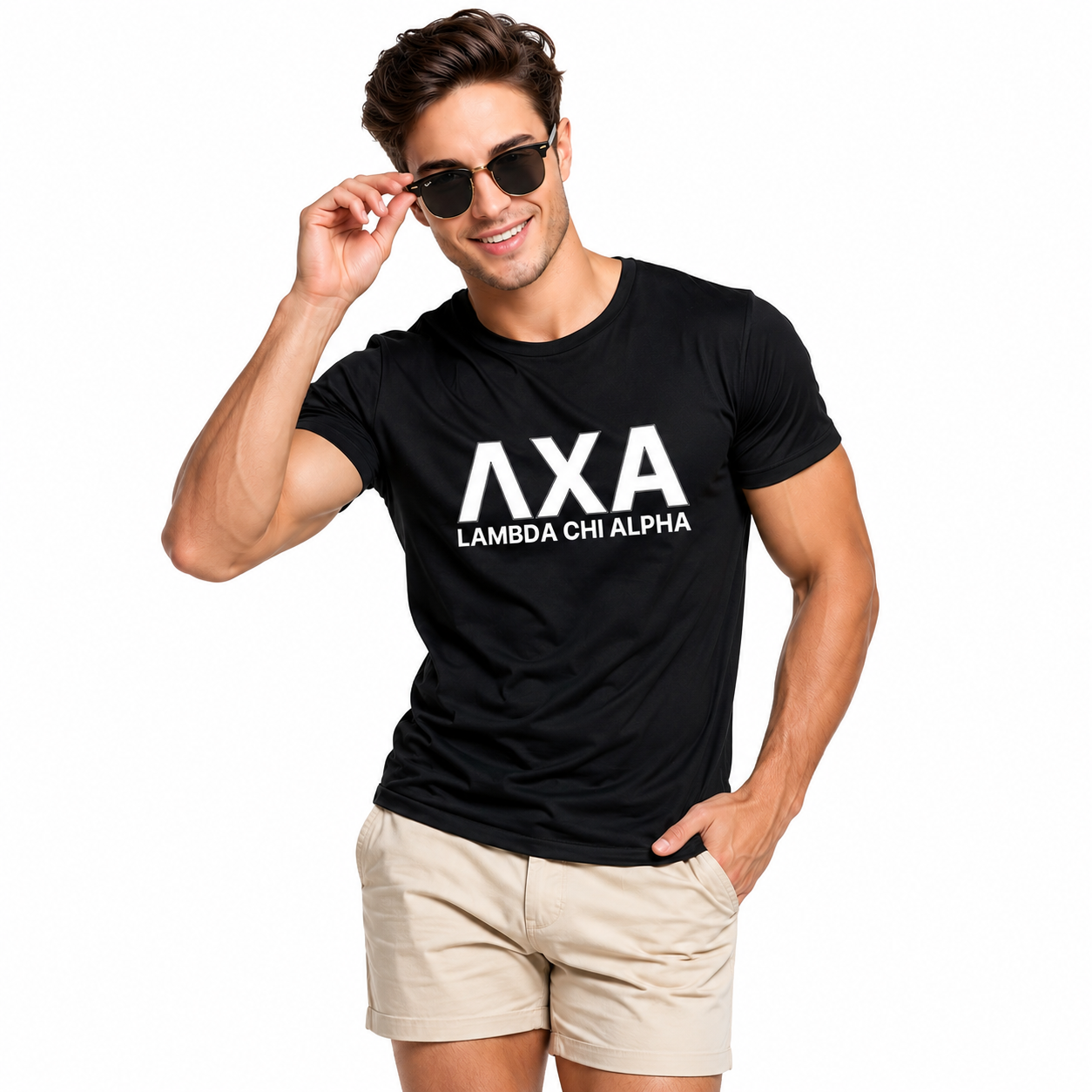 Fraternity T-Shirts- Varsity Greek Letters Design