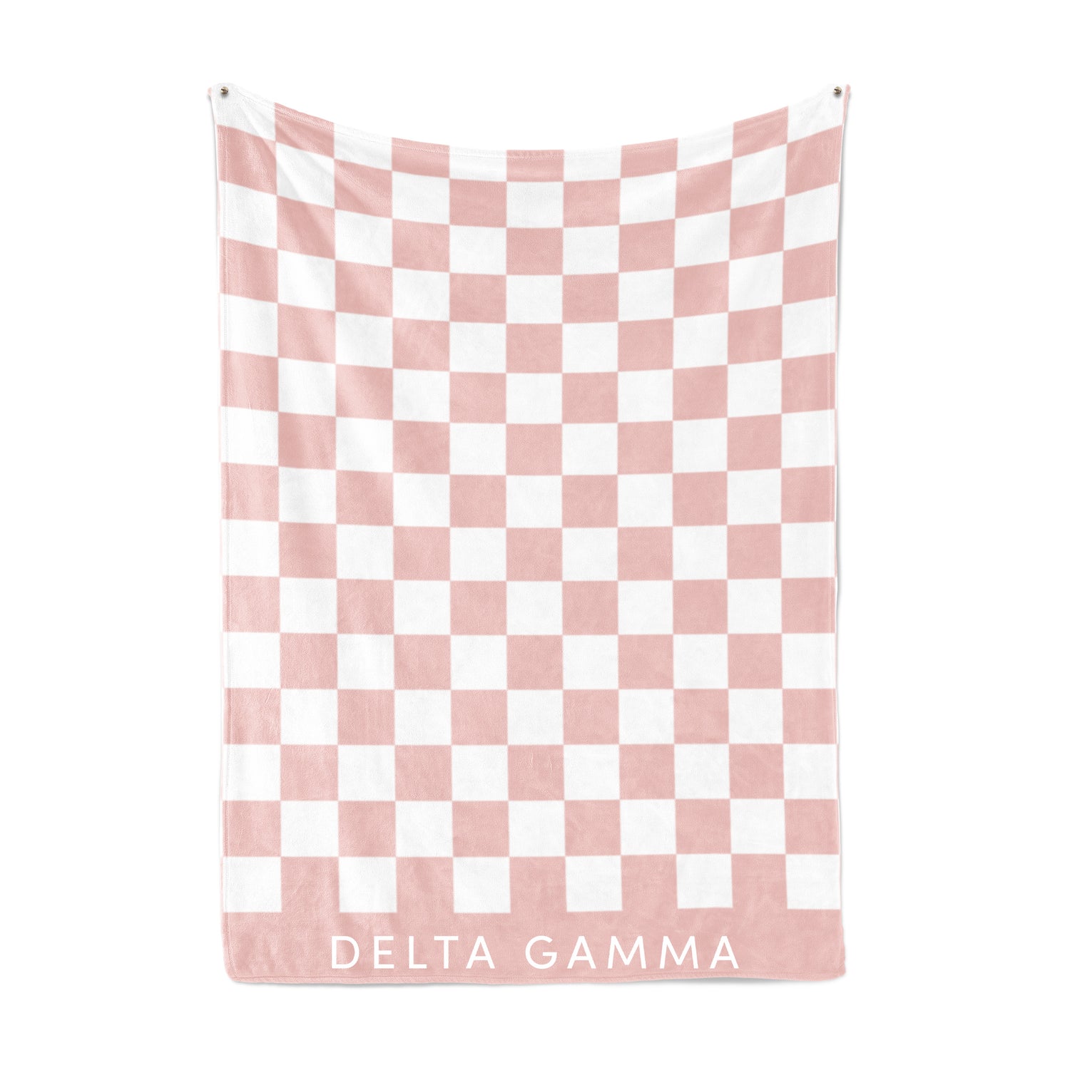 Sorority Checkered Sherpa Design Throw Blankets  50" x 62"