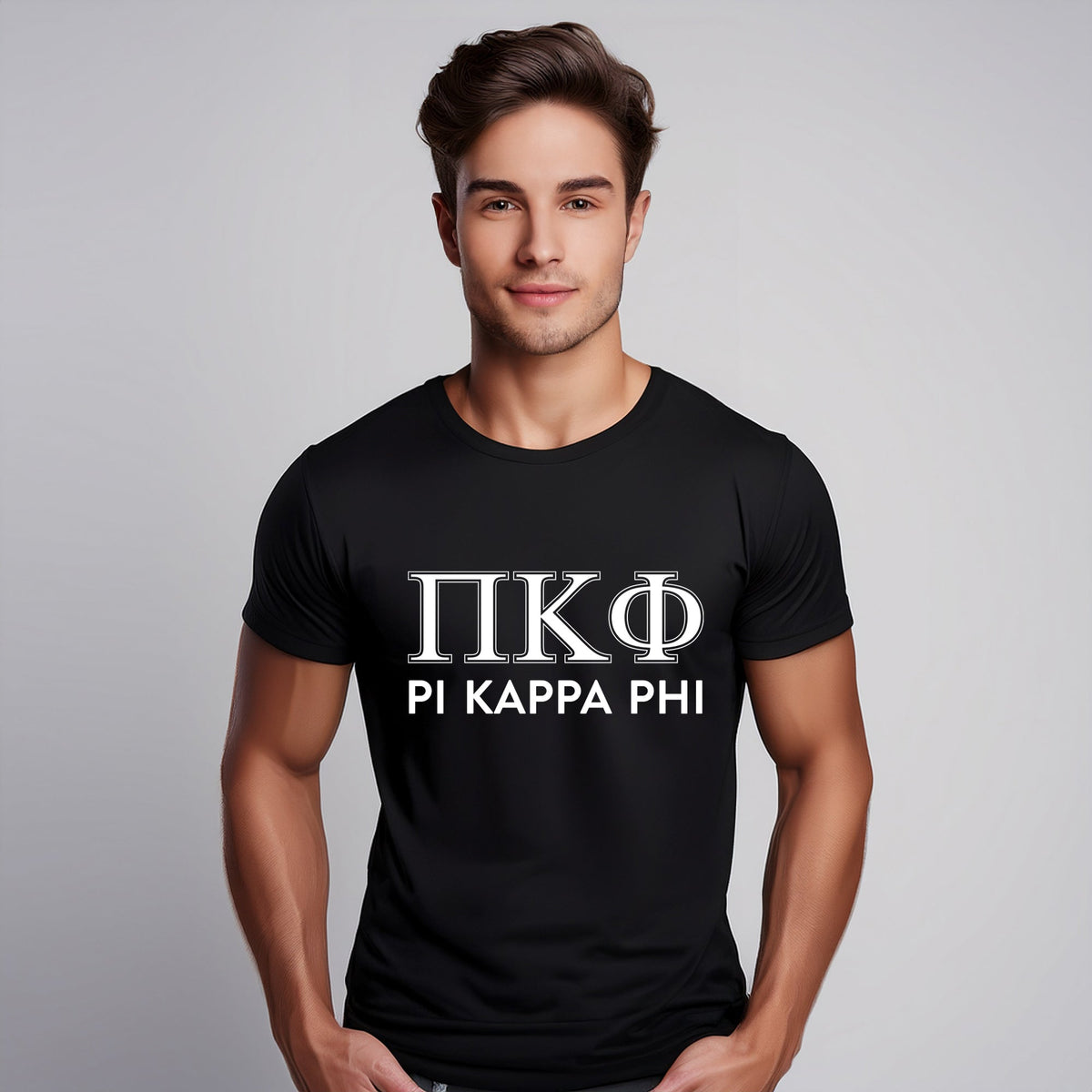 Fraternity T-Shirts- Varsity Greek Letters Design