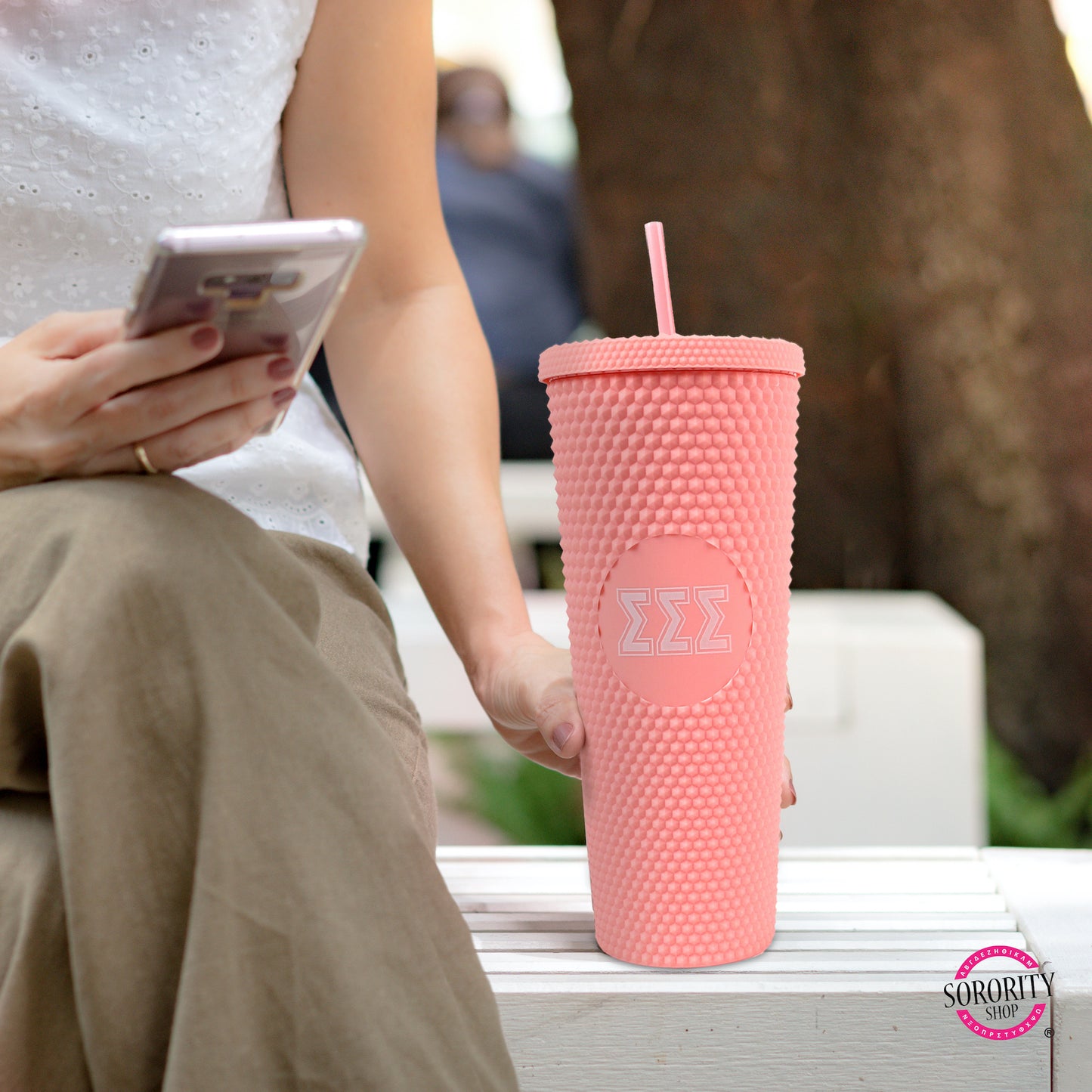Delta Zeta Studded Tumbler