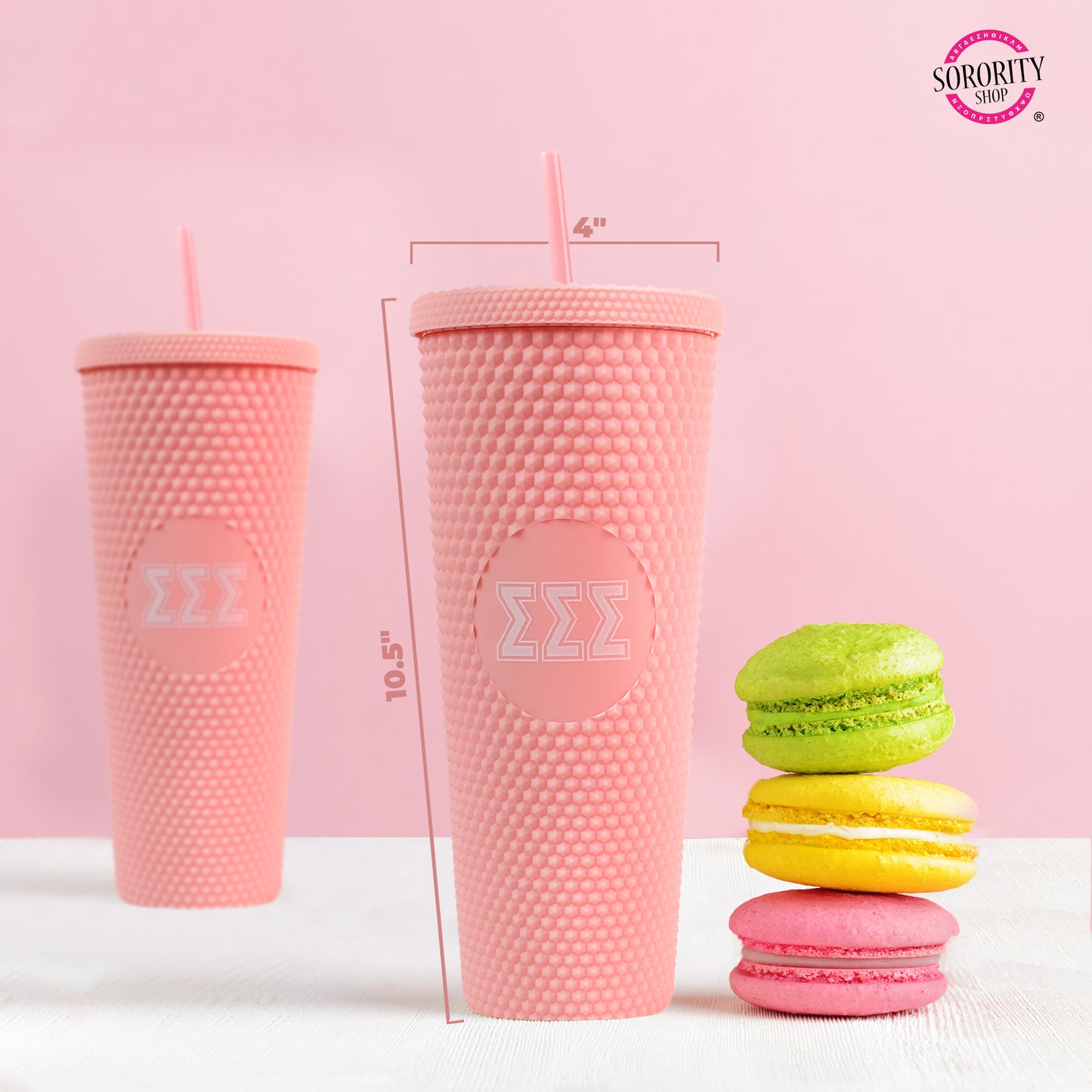 Theta Phi Alpha Studded Tumbler