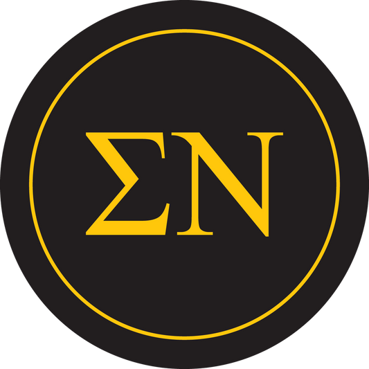 Sigma Nu Fraternity Car Decal Sticker- Full Color Circle Logo