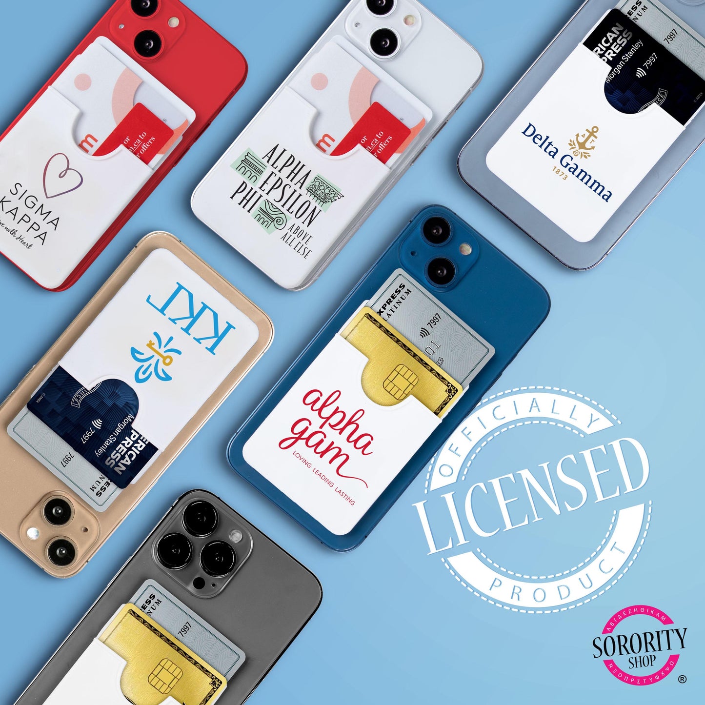 Kappa Alpha Theta Koala Pouch - Logo Design 2 Color