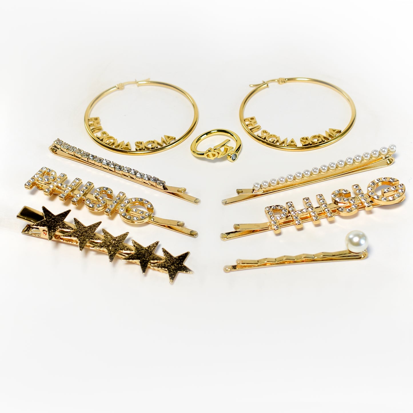 Phi Mu Sorority Hair Clips