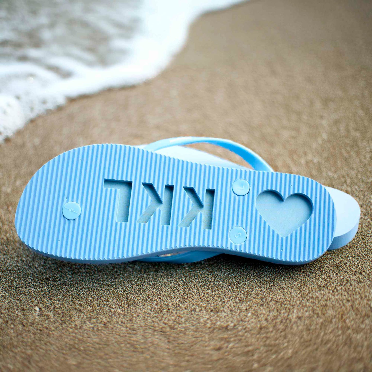 Sigma Sigma Sigma Flip Flops, With Greek Letter Cutouts