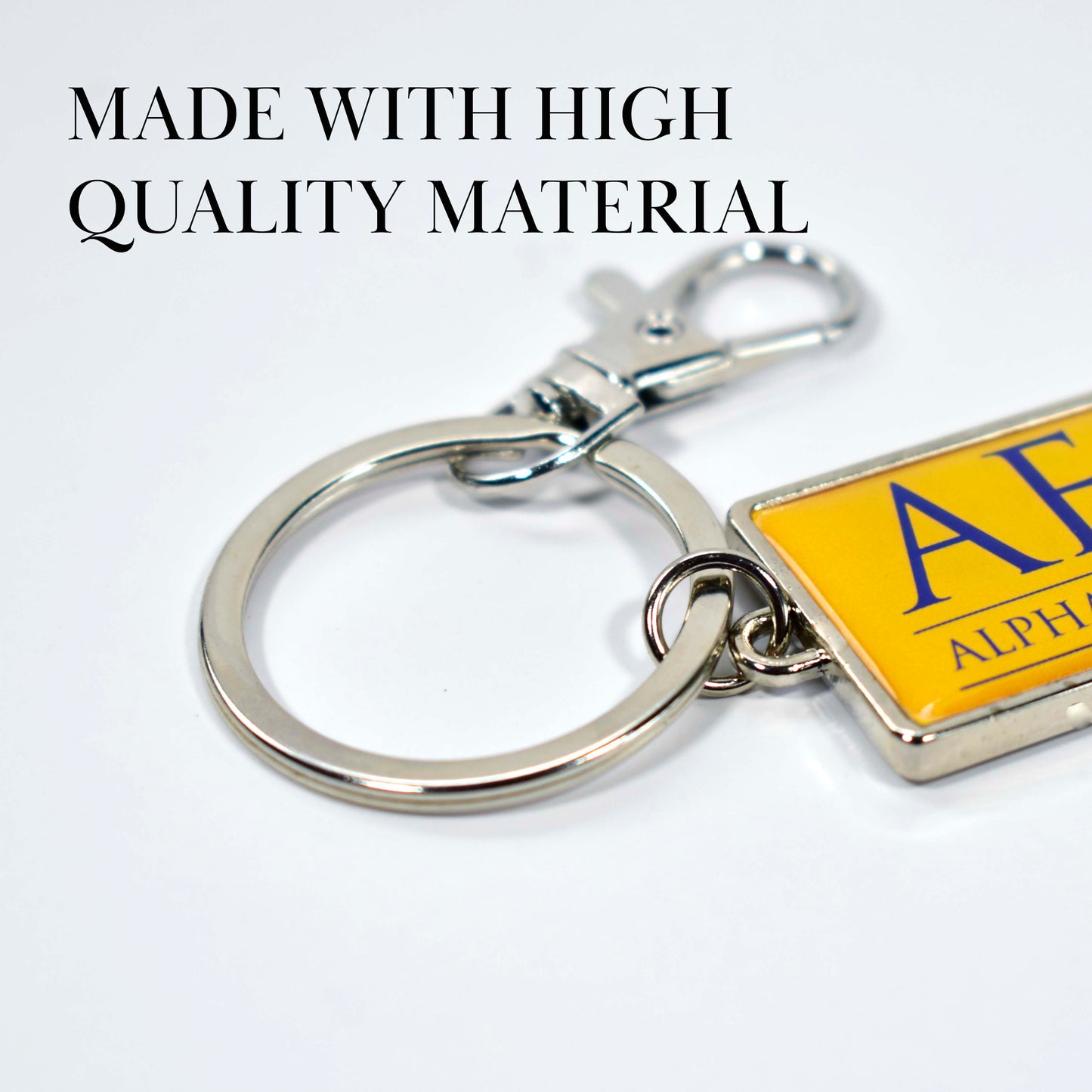 Alpha Epsilon Pi Fraternity Keychain with Flat Bottle Opener