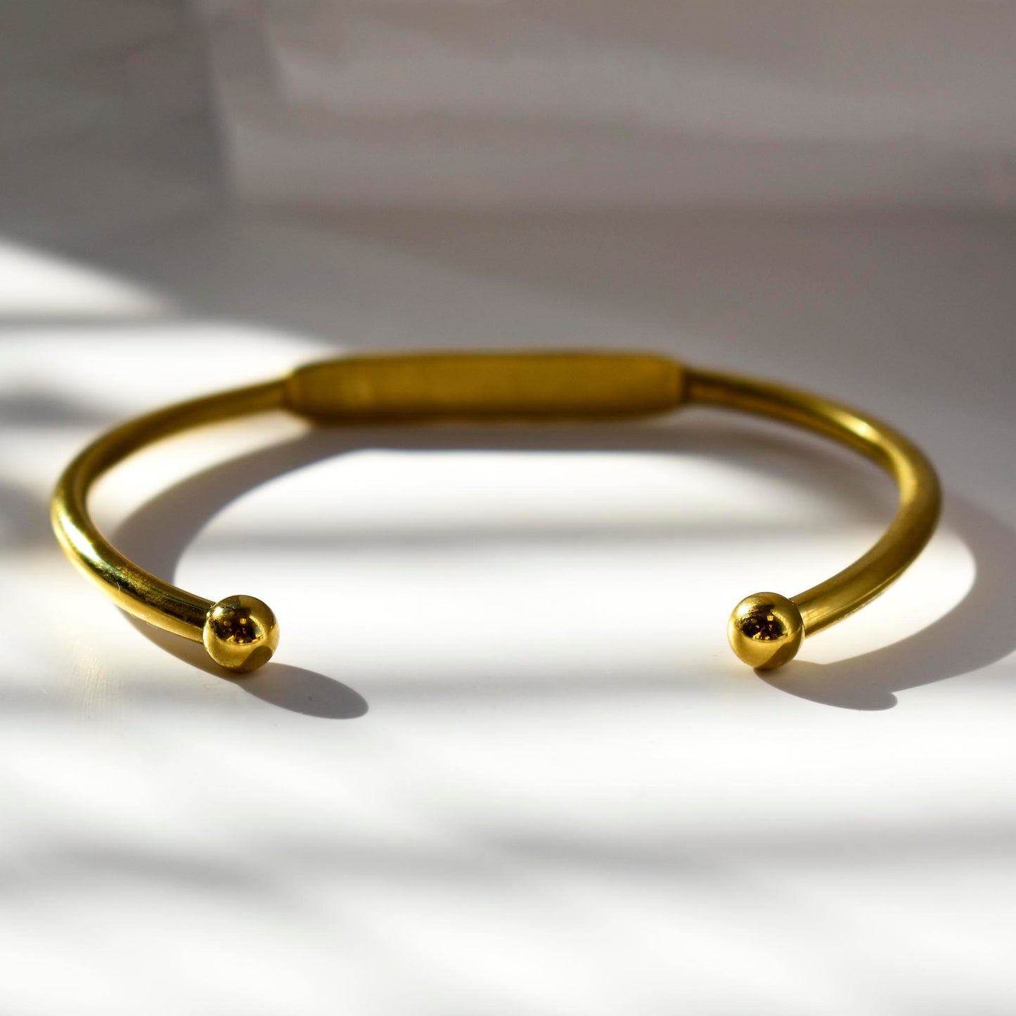 Alpha Sigma Alpha Bracelet- Gold-Plated Bangle with Greek Letters