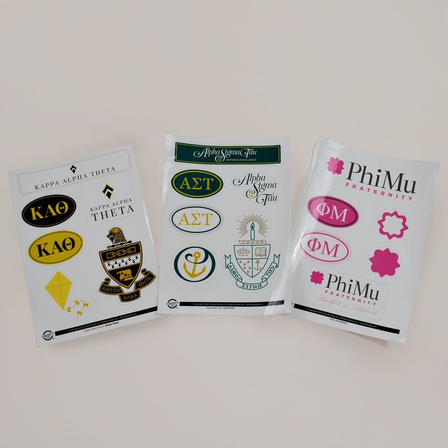Kappa Phi Lambda Sorority Sticker Sheet- Brand Focus