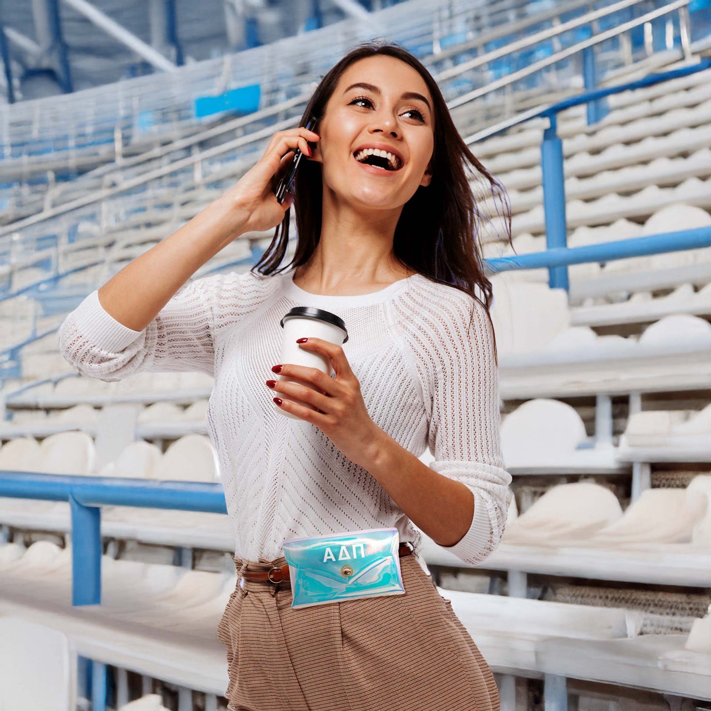 Alpha Xi Delta Holographic Belted Fanny Pack