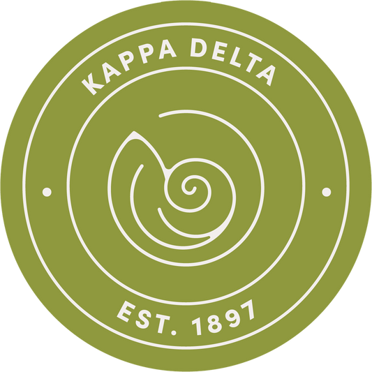 Kappa Delta Sorority Car Decal Sticker- Full Color Circle Logo