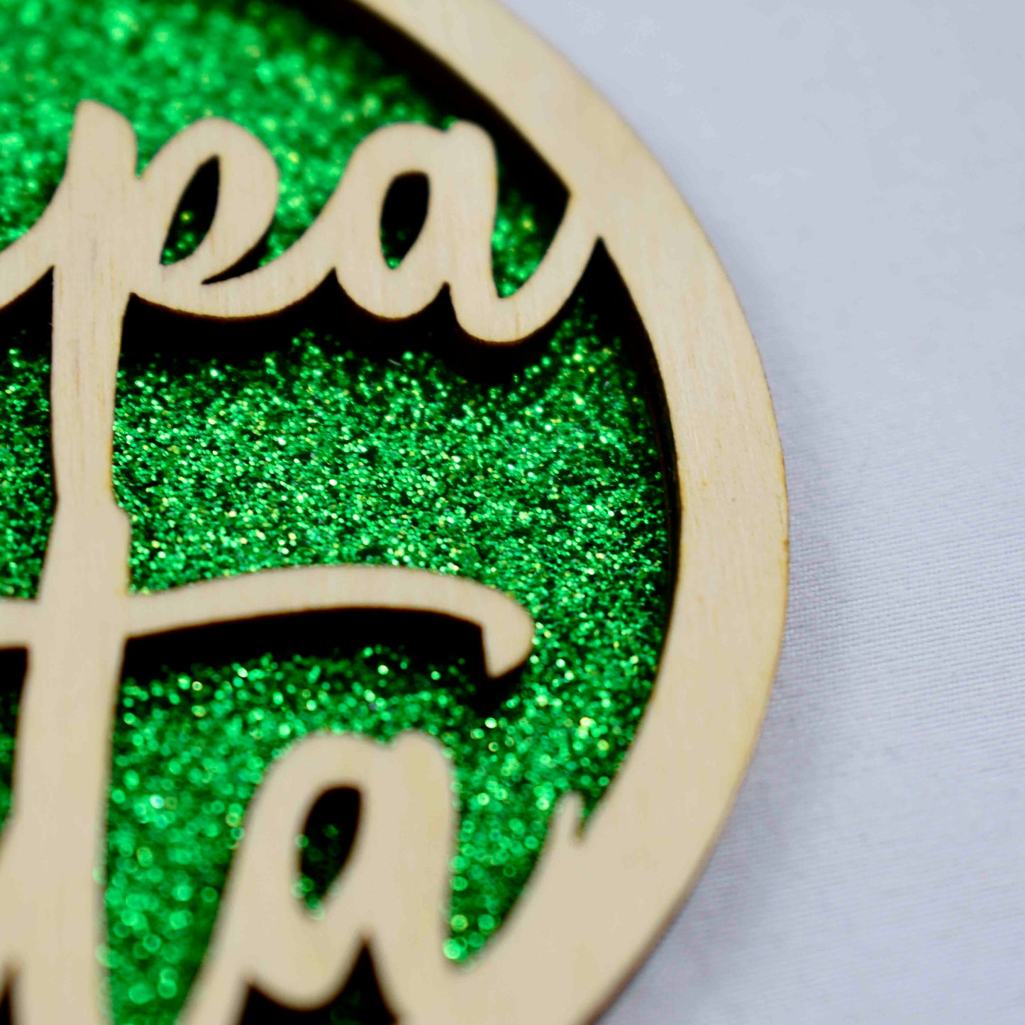 Alpha Xi Delta - Laser Carved Ornament - 3" Round