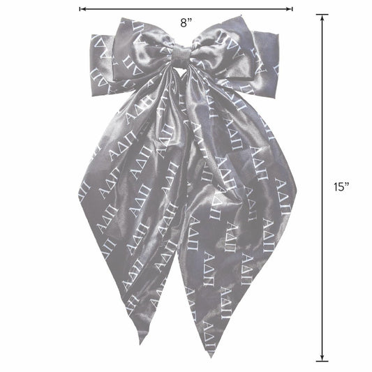 Alpha Chi Omega Greek Letters Hair Bow