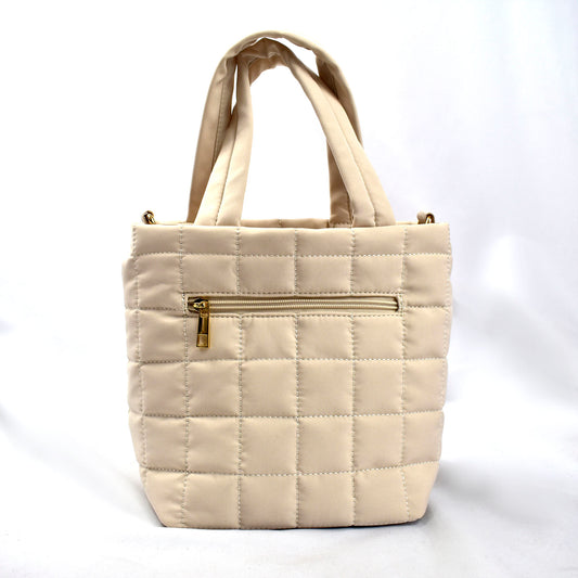 Alpha Phi Quilted Tote Bag- Small Crossbody Bag with Greek Letters