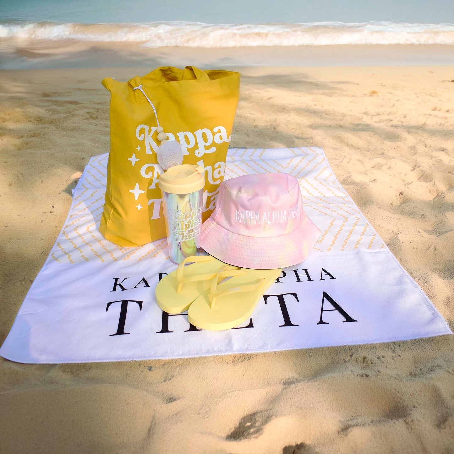 Alpha Xi Delta Flip Flops, With Greek Letter Cutouts